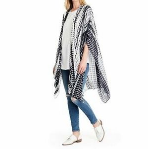 Michael Stars Alligator Tie Dye Ruana